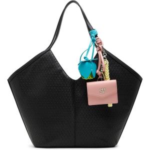 image:imageSteve Madden Womens Steve Madden Maira Embossed Woven ToteBlack