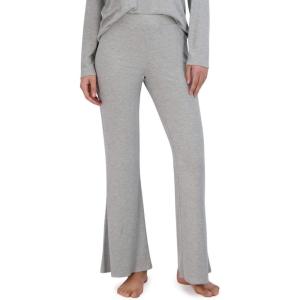 image:imageSteve Madden Womens Womens Ribbed FlareLeg Sleep PantsHeather Grey