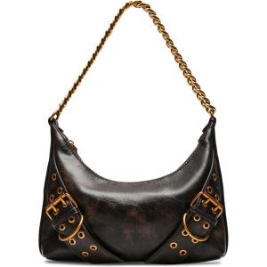 image:imageSteve Madden womens Steve Madden Grayad Distressed Roller Buckle Shoulder BagDark Brown