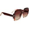 image:imageSteve Madden Womens Barnes Square SunglassesCrystal BrownBrown Gradient