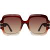 image:imageSteve Madden Womens Barnes Square SunglassesCrystal BrownBrown Gradient