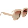 image:imageSteve Madden Womens Barnes Square SunglassesOff WhiteLight Solid Brown