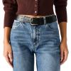 image:imageSteve Madden Womens Double Buckle Pant BeltBlack
