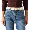 image:imageSteve Madden Womens Feathered Edge Everyday Pant BeltCream