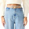 image:imageSteve Madden Womens Feathered Edge Everyday Pant BeltLatte