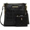 image:imageSteve Madden Womens Steve Madden Glamjem Crossbody and Wallet SetBlack
