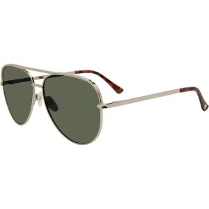 image:imageSteve Madden Womens Dante SunglassesShiny SilverSolid Green