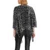 image:imageSTEVE MADDEN SEQUIN FRINGE CROP RUANASilver