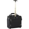 image:imageSteve Madden Designer 15 Inch Carry on Suitcase Small Weekender Overnight Business Travel Luggage Lightweight 2 Rolling Spinner Wheels Under Seat Bag for Women Shadow PurplePeekABoo Black