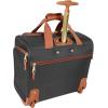 image:imageSteve Madden Designer 15 Inch Carry on Suitcase Small Weekender Overnight Business Travel Luggage Lightweight 2 Rolling Spinner Wheels Under Seat Bag for Women Black us11 SportsBlack