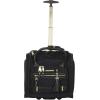 image:imageSteve Madden Designer 15 Inch Carry on Suitcase Small Weekender Overnight Business Travel Luggage Lightweight 2 Rolling Spinner Wheels Under Seat Bag for Women Shadow PurplePeekABoo Black
