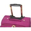 image:imageSteve Madden Designer Luggage  Checked Large 28 Inch Softside Suitcase  Expandable for Extra Packing Capacity  Lightweight Bag with Rolling Spinner Wheels Harlo GrayPeekABoo Purple