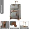 image:imageSteve Madden Designer Luggage  Checked Large 28 Inch Softside Suitcase  Expandable for Extra Packing Capacity  Lightweight Bag with Rolling Spinner Wheels Harlo GrayHarlo Gray