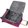 image:imageSteve Madden Designer Luggage  Checked Large 28 Inch Softside Suitcase  Expandable for Extra Packing Capacity  Lightweight Bag with Rolling Spinner Wheels Harlo GrayPeekABoo Purple