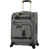 image:imageSteve Madden Designer Luggage Collection  3 Piece Softside Expandable Lightweight Spinner Suitcase Set  Travel Set Includes an Under Seat Bag 20Inch Carry on and 28Inch Checked Suitcase ShadowPeekaboo Grey