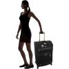 image:imageSteve Madden Designer Luggage Collection  3 Piece Softside Expandable Lightweight Spinner Suitcase Set  Travel Set Includes an Under Seat Bag 20Inch Carry on and 28Inch Checked Suitcase ShadowPeekaboo Black