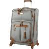 image:imageSteve Madden Designer Luggage Collection  3 Piece Softside Expandable Lightweight Spinner Suitcase Set  Travel Set Includes an Under Seat Bag 20Inch Carry on and 28Inch Checked Suitcase ShadowHarlo Gray