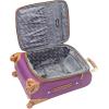 image:imageSteve Madden Designer Luggage Collection  Expandable 24 Inch Softside Bag  Durable Midsized Lightweight Checked Suitcase with 4Rolling Spinner Wheels Global BlackPurple