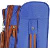 image:imageSteve Madden Designer Luggage Collection  Expandable 28 Inch Softside Bag for Men amp Women  Durable Lightweight Checked Suitcase with 4Rolling Spinner Wheels 28in Global BlackGlobal Blue