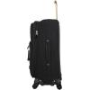 image:imageSteve Madden Designer Luggage Collection  Lightweight 24 Inch Expandable Softside Suitcase  Midsize Rolling 4Spinner Wheels Checked Bag Black 24in