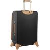 image:imageSteve Madden Designer Luggage Collection  Lightweight 24 Inch Expandable Softside Suitcase  Midsize Rolling 4Spinner Wheels Checked Bag Harlo BlackHarlo Black