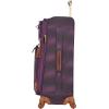 image:imageSteve Madden Designer Luggage Collection  Lightweight 28 Inch Expandable Softside Suitcase  Durable Rolling 4Spinner Wheels Checked Bag Shadow Purple Shadow PurpleShadow Purple