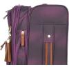 image:imageSteve Madden Designer Luggage Collection  Lightweight 28 Inch Expandable Softside Suitcase  Durable Rolling 4Spinner Wheels Checked Bag Shadow Purple Shadow PurpleShadow Purple