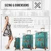 image:imageSteve Madden Designer Luggage Collection  Lightweight Softside Expandable Suitcase for Men amp Women  Durable 20 Inch Carry On Bag with 4Rolling Spinner Wheels 20in Global BlackHarlo Teal Blue