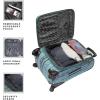 image:imageSteve Madden Designer Luggage Collection  Lightweight Softside Expandable Suitcase for Men amp Women  Durable 20 Inch Carry On Bag with 4Rolling Spinner Wheels 20in Global BlackLegends Turquoise