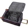 image:imageSteve Madden Designer Luggage Collection  Lightweight Softside Expandable Suitcase for Men amp Women  Durable 20 Inch Carry On Bag with 4Rolling Spinner Wheels 20in Global BlackShadow Purple