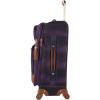 image:imageSteve Madden Designer Luggage Collection  Lightweight Softside Expandable Suitcase for Men amp Women  Durable 20 Inch Carry On Bag with 4Rolling Spinner Wheels 20in Global BlackShadow Purple