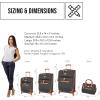 image:imageSteve Madden DesignerGepckkollektion 4teiliges SoftsideKofferSet ReiseSet enthlt eine Tragetasche 508 cm Handgepck 61 cm und 711 cm Karierte Koffer Blue One Size TravelBlack
