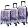 image:imageSteve Madden Luggage Collection  3 Piece Hardside Lightweight Spinner Suitcase Set  Travel Set includes 20 Inch Carry On 24 inch and 28 Inch Checked Suitcases DiamondDiamond