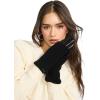 image:imageSteve Madden Womens Steve Madden Faux Leather Cinched Opera GloveBlack