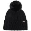 image:imageSTEVE MADDEN Pointelle Knit Cuff Beanie with POM Black