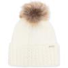 image:imageSTEVE MADDEN Pointelle Knit Cuff Beanie with POM Ivory