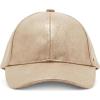 image:imageSteve Madden Womens Distressed Metallic Baseball Hat Tan