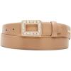 image:imageSteve Madden Womens Pant Belt With Rhinestone Embellished Belt BuckleTan