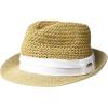 image:imageSteve Madden Womens Steve Madden Paper Crochet Straw Fedora with BandWhite