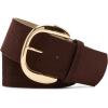 image:imageSteve Madden Womens Wide Faux Suede BeltChocolate