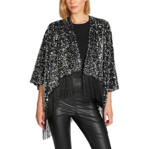 image:imageSTEVE MADDEN SEQUIN FRINGE CROP RUANASilver