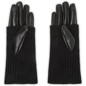 image:imageSteve Madden Womens Steve Madden Faux Leather Cinched Opera GloveBlack