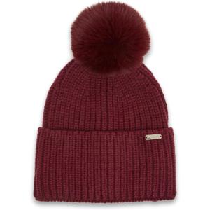 image:imageSteve Madden Womens Wide Cuff Beanie with PomPlum