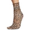 image:imageSteve Madden Womens 1Pk Leopard Photo Real Tulle Shortie Crew Natural 911