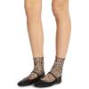 image:imageSteve Madden Womens 1Pk Leopard Photo Real Tulle Shortie Crew Natural 911