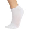 image:imageSteve Madden Womens 5pk Ruffle Cuff Solid Low Cut HcWhite  Grey  Black