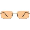 image:imageSteve Madden Womens Caden SunglassesSatin GoldSolid Orange