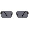 image:imageSteve Madden Womens Caden SunglassesShiny BlackSolid Smoke
