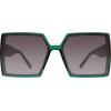 image:imageSteve Madden Womens Deja SunglassesCrystal GreenSmoke Gradient
