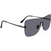 image:imageSteve Madden Womens Female Sunglasses Style Bentley Shield Shiny Gun BlackSolid Smoke 140mm 0mm
